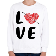 PRINTFASHION LOVE - Kötés,horgolás - Gyerek pulóver - Fehér gyerek pulóver, kardigán