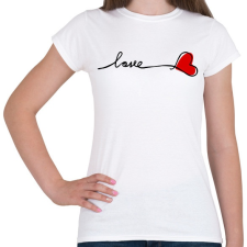 PRINTFASHION Love me - Női póló - Fehér női póló