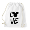 PRINTFASHION Love Mickey - Sportzsák, Tornazsák - Fehér