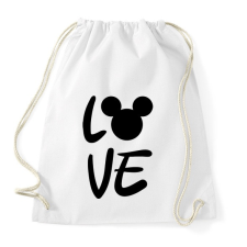 PRINTFASHION Love Mickey - Sportzsák, Tornazsák - Fehér tornazsák
