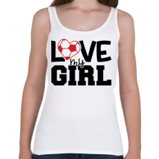 PRINTFASHION Love my girl - Női atléta - Fehér