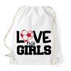 PRINTFASHION Love my girls - Sportzsák, Tornazsák - Fehér