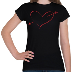 PRINTFASHION Love - Női póló - Fekete
