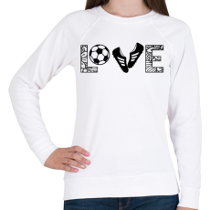 PRINTFASHION Love - Női pulóver - Fehér