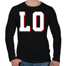 PRINTFASHION Love páros minta szerelem - Férfi hosszú ujjú póló - Fekete férfi póló