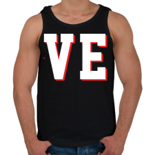 PRINTFASHION Love páros póló szerelmeseknek - Férfi atléta - Fekete atléta, trikó