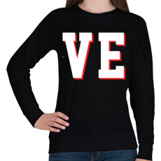 PRINTFASHION Love páros póló szerelmeseknek - Női pulóver - Fekete