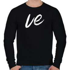 PRINTFASHION LOVE PART 2 - Férfi pulóver - Fekete