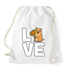 PRINTFASHION Love Quokka - Sportzsák, Tornazsák - Fehér