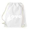 PRINTFASHION love - Sportzsák, Tornazsák - Fehér