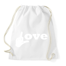 PRINTFASHION love - Sportzsák, Tornazsák - Fehér tornazsák
