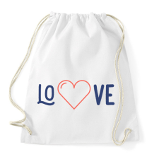 PRINTFASHION LOVE - Sportzsák, Tornazsák - Fehér tornazsák