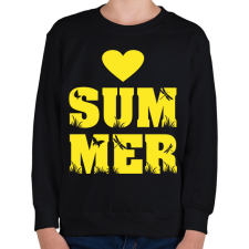 PRINTFASHION Love summer - Gyerek pulóver - Fekete gyerek pulóver, kardigán