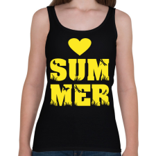 PRINTFASHION Love summer - Női atléta - Fekete női trikó