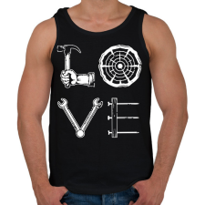 PRINTFASHION Love - Szerszámok - Férfi atléta - Fekete atléta, trikó