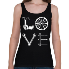 PRINTFASHION Love - Szerszámok - Női atléta - Fekete