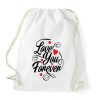 PRINTFASHION Love u 4ever - Sportzsák, Tornazsák - Fehér
