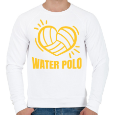 PRINTFASHION Love water polo - Férfi pulóver - Fehér férfi pulóver, kardigán