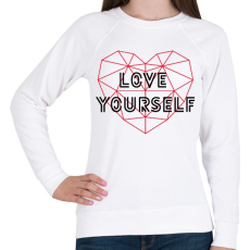 PRINTFASHION Love yourself - BTS - Női pulóver - Fehér