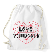 PRINTFASHION Love yourself - BTS - Sportzsák, Tornazsák - Fehér tornazsák