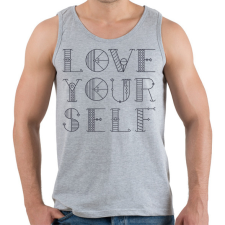 PRINTFASHION Love yourself - Férfi atléta - Sport szürke atléta, trikó