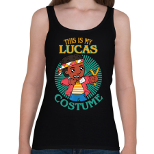 PRINTFASHION Lucas costume - Női atléta - Fekete női trikó