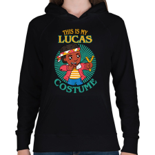 PRINTFASHION Lucas costume - Női kapucnis pulóver - Fekete női pulóver, kardigán