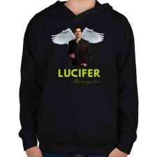 PRINTFASHION lucifer colored - Gyerek kapucnis pulóver - Fekete gyerek pulóver, kardigán