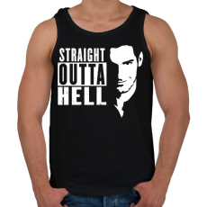 PRINTFASHION Lucifer - Férfi atléta - Fekete