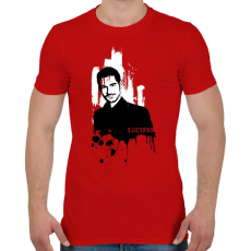 PRINTFASHION Lucifer - Férfi póló - Piros