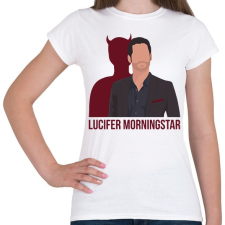 PRINTFASHION Lucifer Morningstar - Női póló - Fehér női póló
