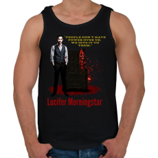 PRINTFASHION lucifer morningstar-quote1 - Férfi atléta - Fekete