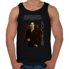 PRINTFASHION lucifer-with Quote Text  - Férfi atléta - Fekete