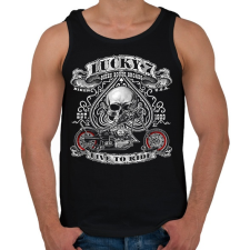 PRINTFASHION lucky7 - Férfi atléta - Fekete atléta, trikó