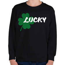 PRINTFASHION Lucky - páros - Gyerek pulóver - Fekete gyerek pulóver, kardigán