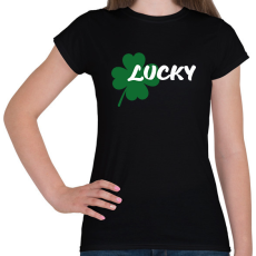 PRINTFASHION Lucky - páros - Női póló - Fekete