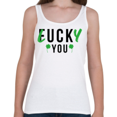 PRINTFASHION Lucky you! - Női atléta - Fehér