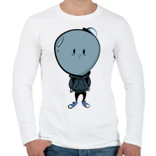 PRINTFASHION Lufifej - Férfi hosszú ujjú póló - Fehér férfi póló