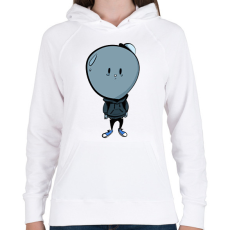 PRINTFASHION Lufifej - Női kapucnis pulóver - Fehér