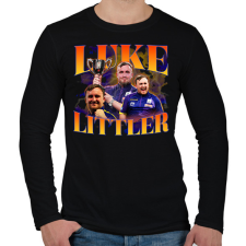 PRINTFASHION Luke Littler - Darts - Férfi hosszú ujjú póló - Fekete férfi póló