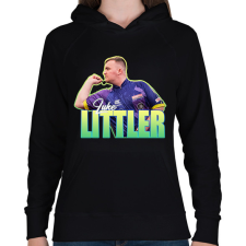 PRINTFASHION Luke Littler - Női kapucnis pulóver - Fekete női pulóver, kardigán