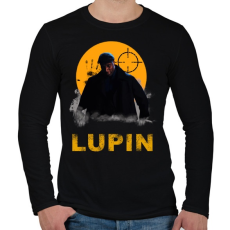 PRINTFASHION LUPIN - Férfi hosszú ujjú póló - Fekete