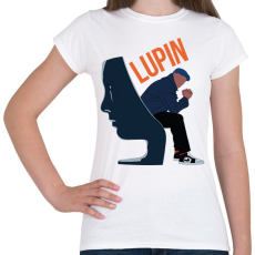 PRINTFASHION Lupin - Székben ülve - Női póló - Fehér