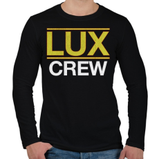 PRINTFASHION Lux Crew - Férfi hosszú ujjú póló - Fekete