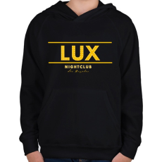 PRINTFASHION lux nightclub - Gyerek kapucnis pulóver - Fekete