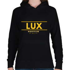 PRINTFASHION lux nightclub - Női kapucnis pulóver - Fekete női pulóver, kardigán