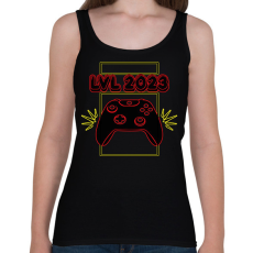 PRINTFASHION LVL2023 - Női atléta - Fekete