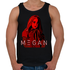 PRINTFASHION m3gan doll red - Férfi atléta - Fekete