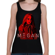 PRINTFASHION m3gan doll red - Női atléta - Fekete