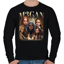 PRINTFASHION M3gan horror - Férfi pulóver - Fekete férfi pulóver, kardigán